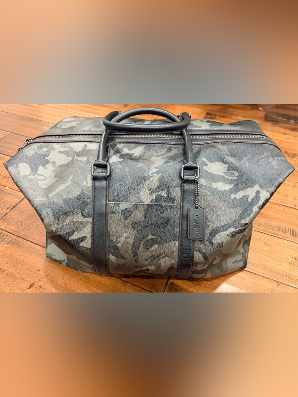 Coach Camo Duffel Bag